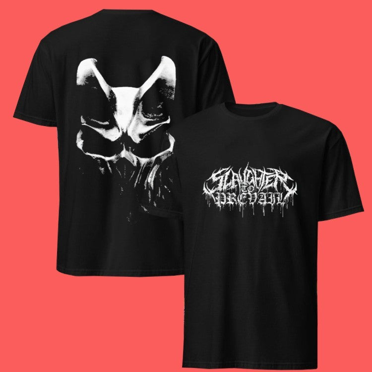 Slaughter To Prevail White Logo Mask Shirt