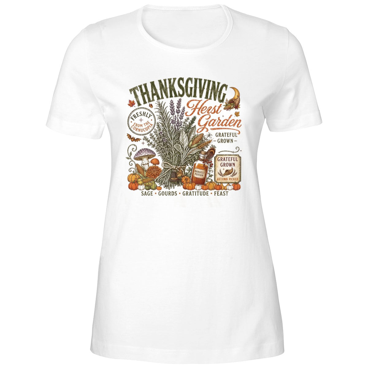 Thanksgiving Herb Garden Vintage Autumn Shirt