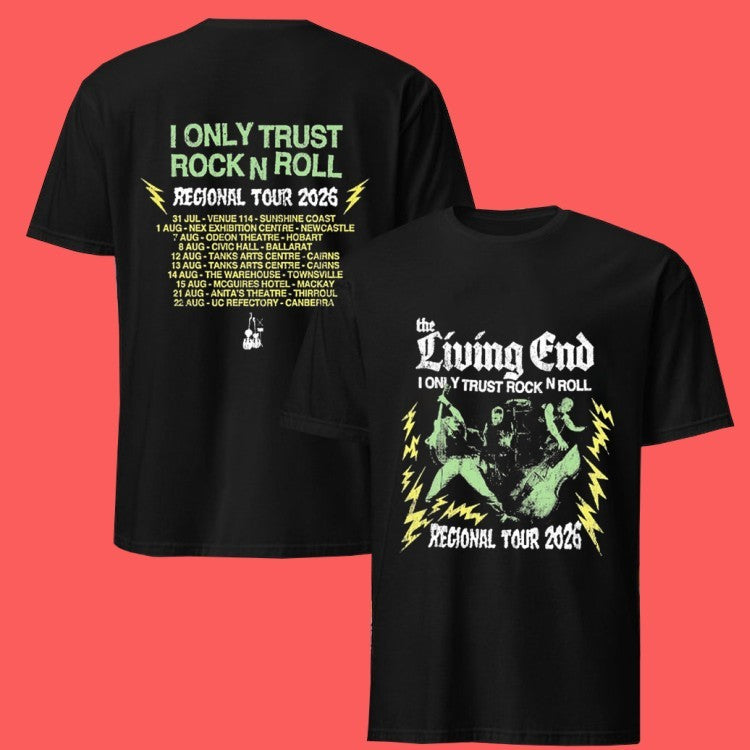 The Living End I Only Trust Rock N Roll Au Regional Tour 2026 Shirt