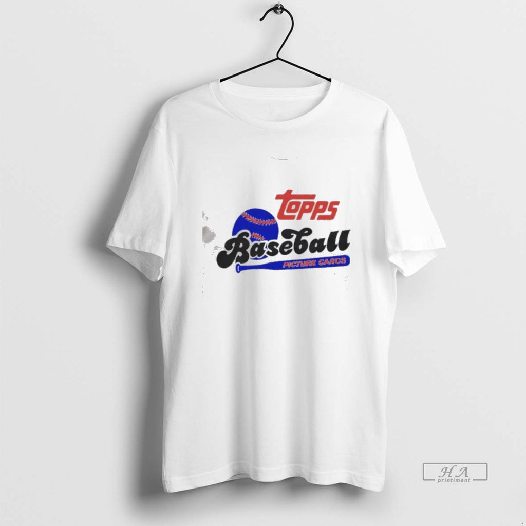 Official Topps Baseball Picture Cards With Blue Bat And Ball