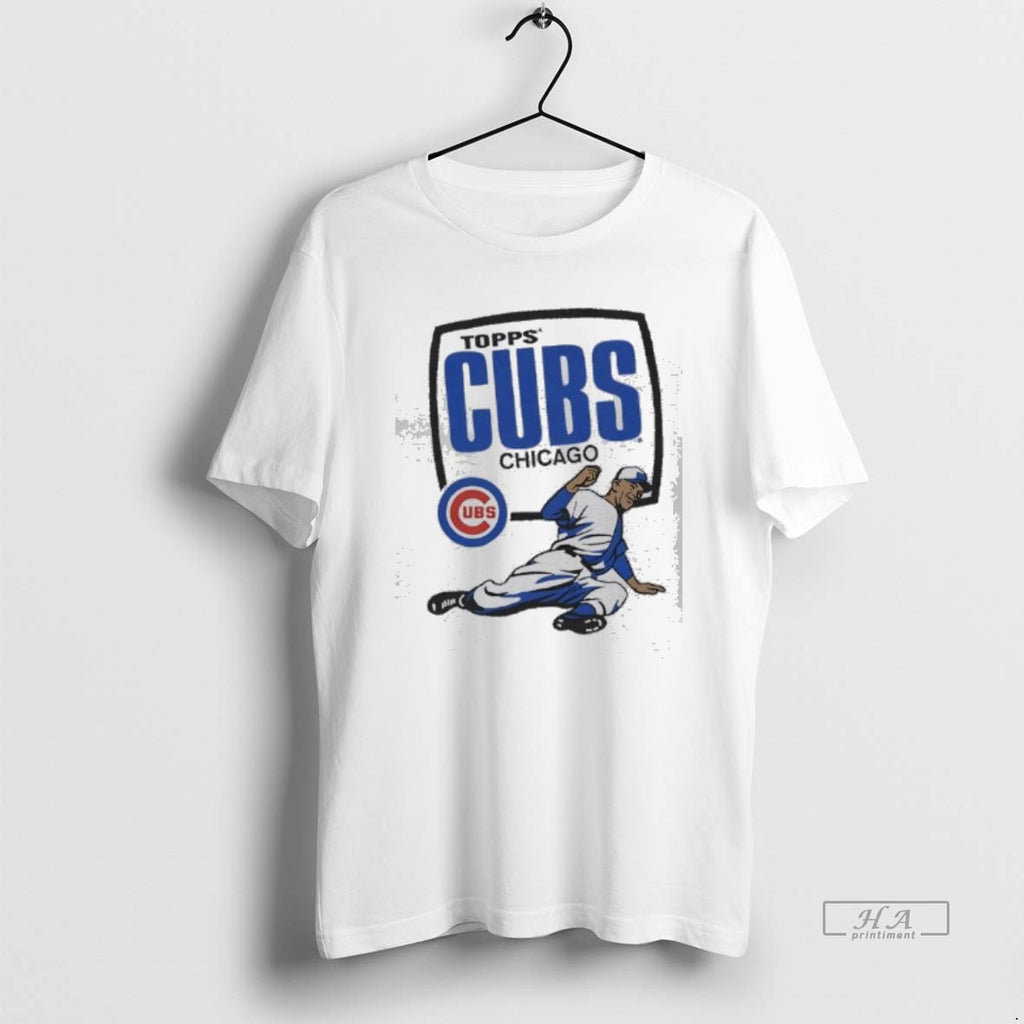 Official Topps Chicago Cubs Baseball Player Logo Graphic