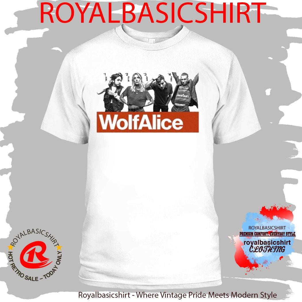 Wolf Alice Band 1 Joel 2 Ellie 3 Joff 4 Theo Photo Shirt