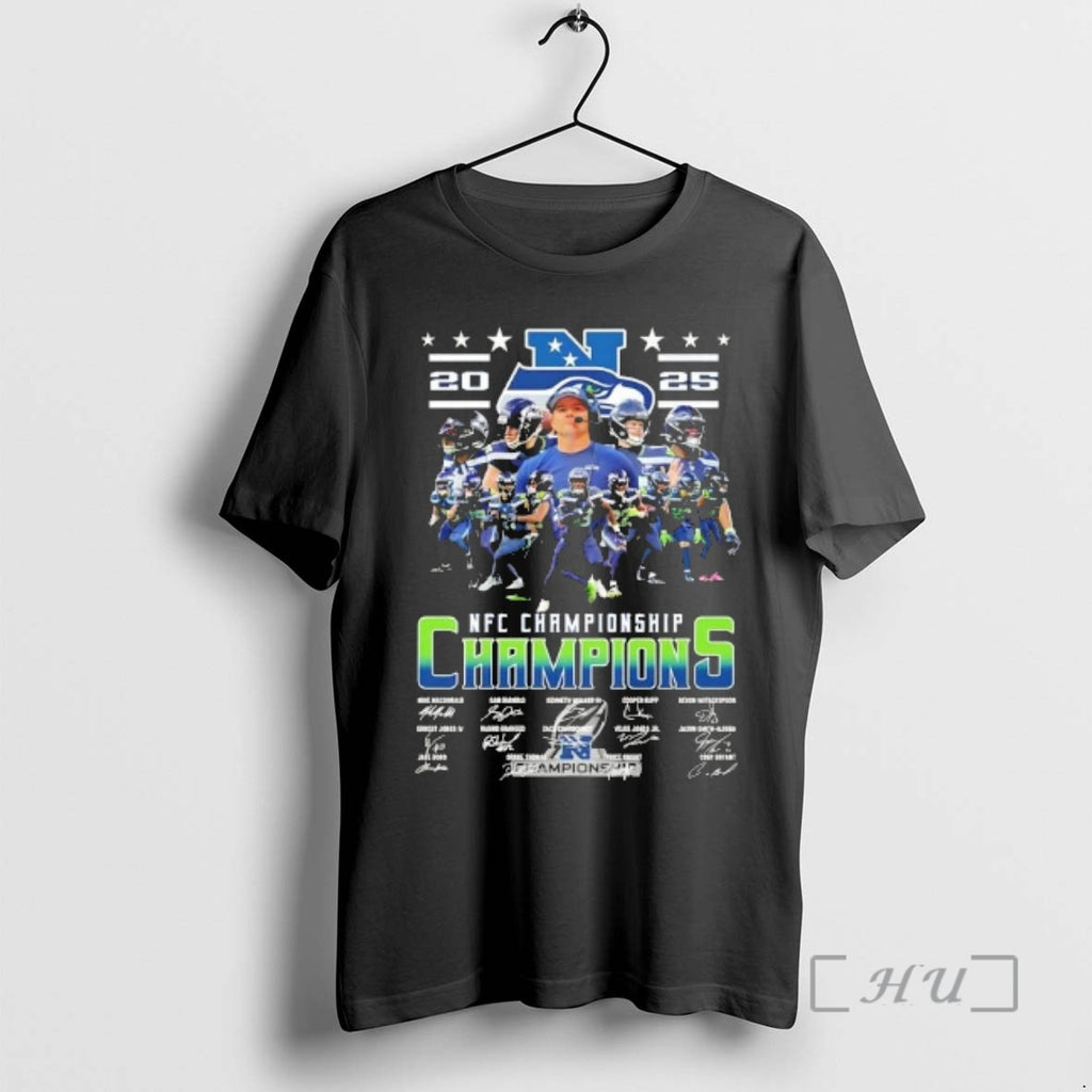 Officials 2026 Nfc Championship Champions Mike Macdonald And Players Signatures
