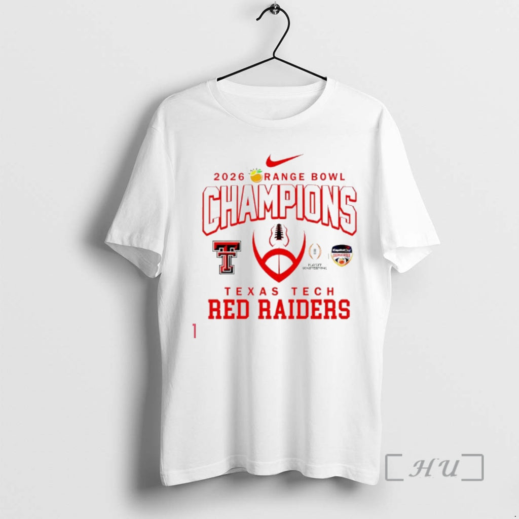 Officials 2026 Range Bowl Champions Playoff Quarterfinal Texas Tech Red Raiders Premium T Shirts Sweater