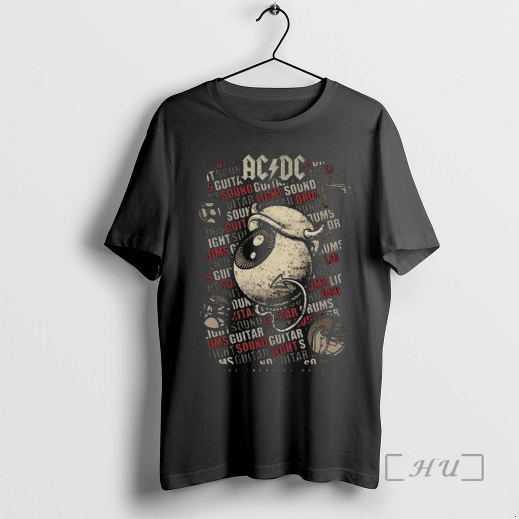 Officials Acdc X Dr Bemoll Let There Be Rock Guitar Sound Light Premium T Shirts