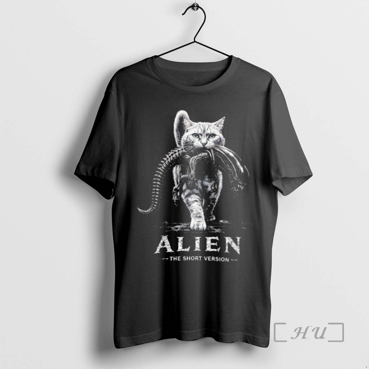Officials Alien The Short Version Cat Sci Fi Horror Parody Graphic Premium T Shirts Sweater