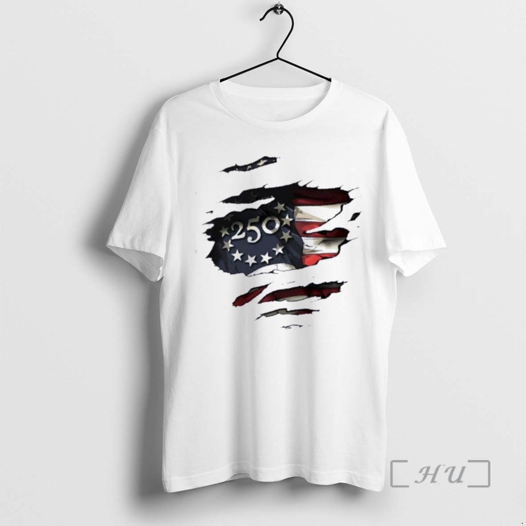 Officials America 250 Torn Us Flag