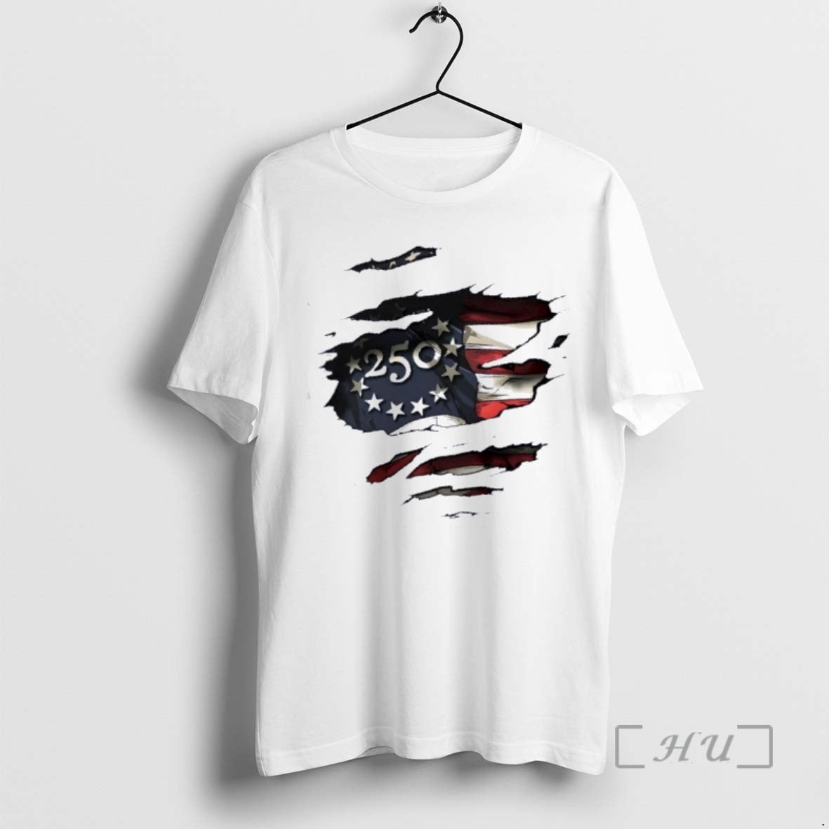 Officials America 250 Torn Us Flag