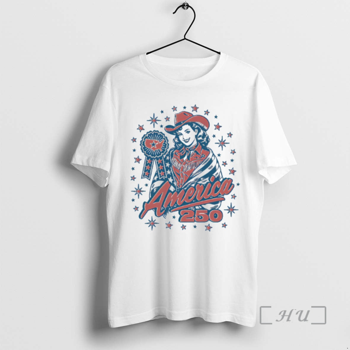 Officials America 250 Usa Western Girl Vintage