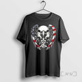 Officials American Eagle Wings And Soldiers Praying Cross Us Flag