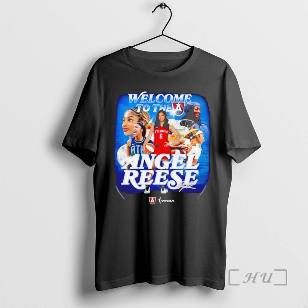 Officials Angel Reese Welcome To The Atlanta Graphic Signature Wnba Star Premium T Shirts Sweater