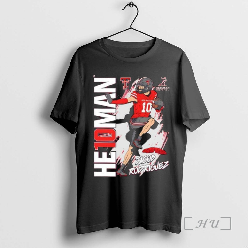 Officials Athletes Thread Jacob Rodriguez Texas Tech Red Raiders Heisman Stance Premium T Shirts Sweater