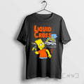 Officials Bart Simpson Holding A Molotov Cocktail Ice Vehicle Liquid Cross Premium T Shirts Sweater