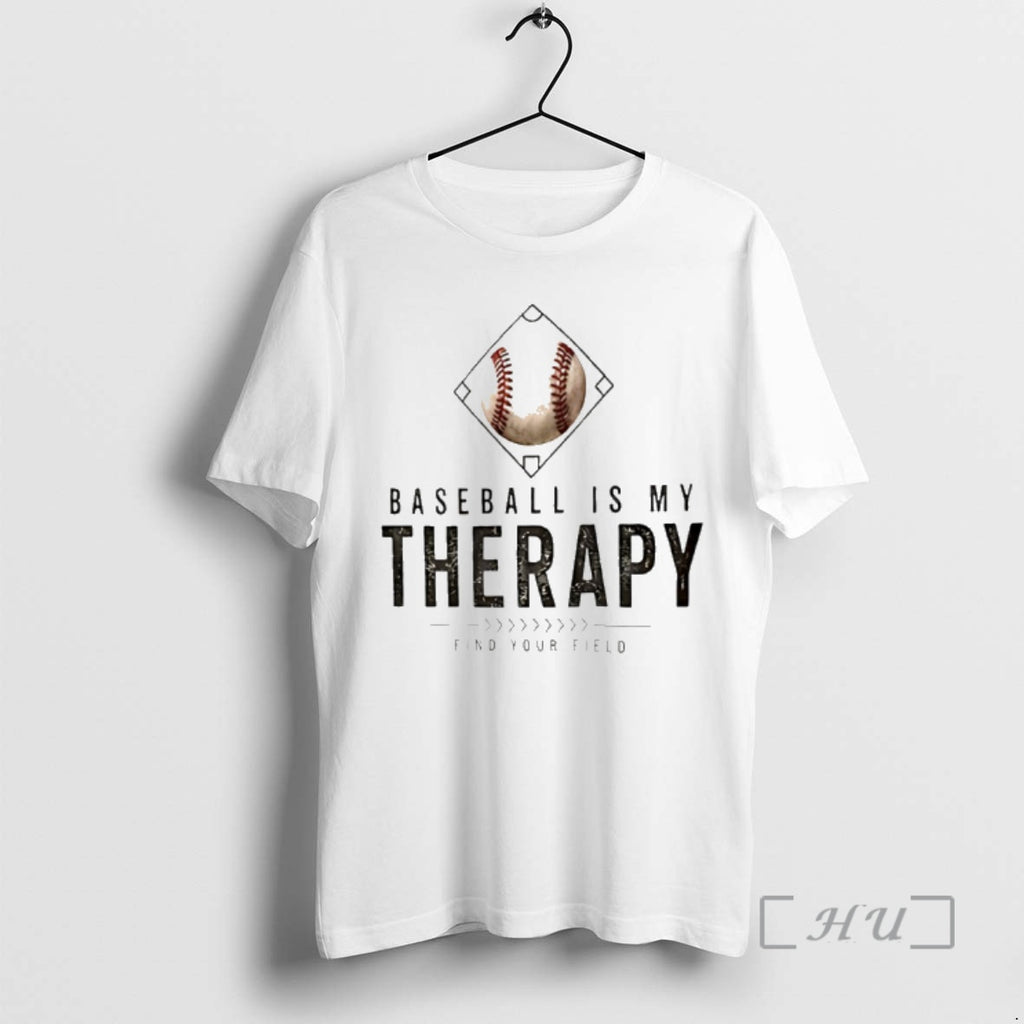 Officials Baseball Is My Therapy Find Your Field Logo