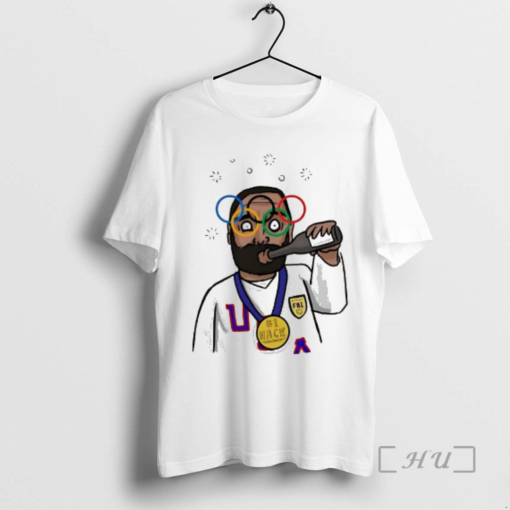 Officials Bearded Man With Olympic Rings Glasses And Fbi Badge