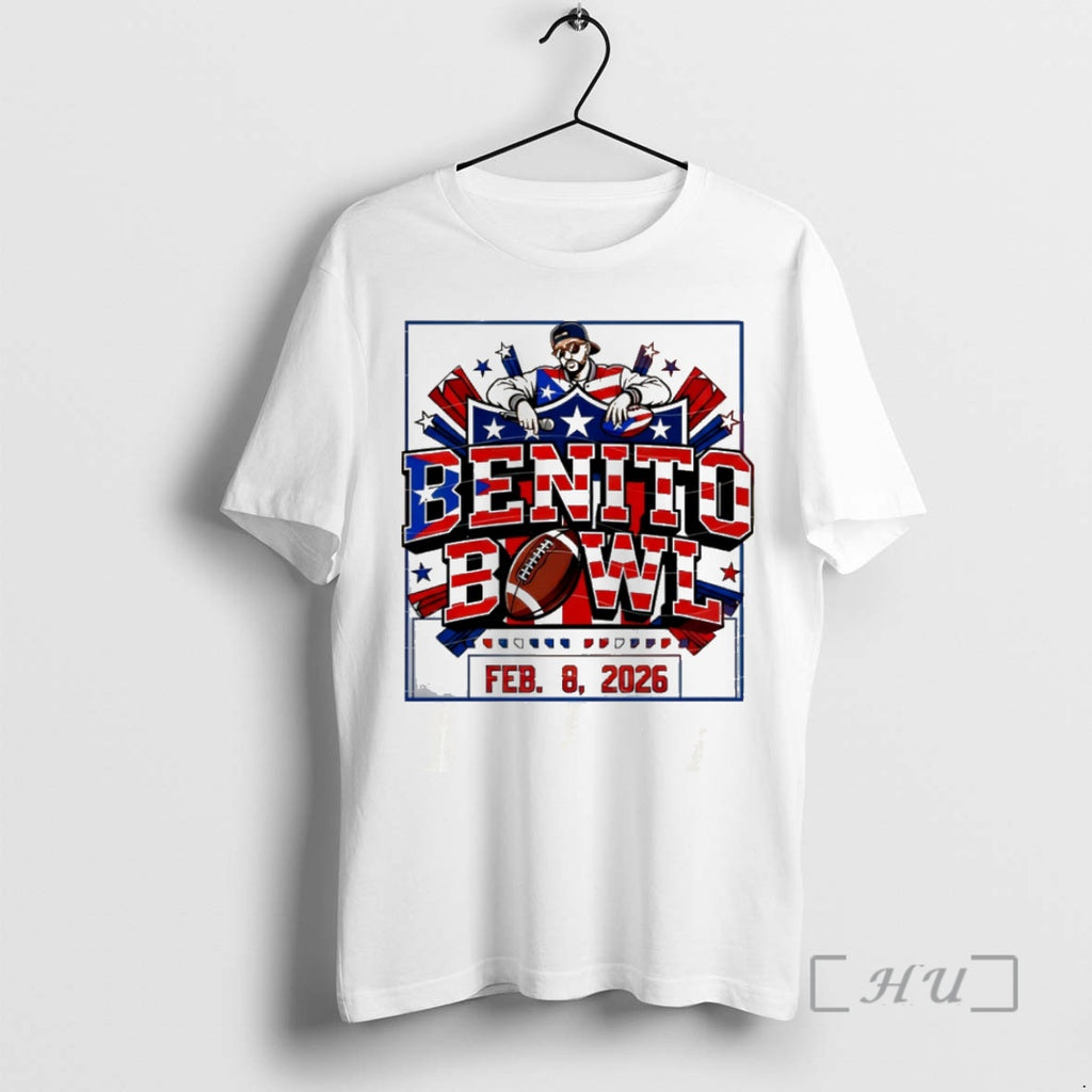 Officials Benito Bowl Feb 8 2026 Puerto Rico Flag Stars Football Premium T Shirts Sweater