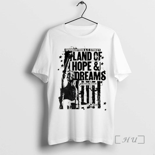 Officials Bruce Springsteen Tour 2026 Land Of Hope And Dreams Tour Premium T Shirts Sweater