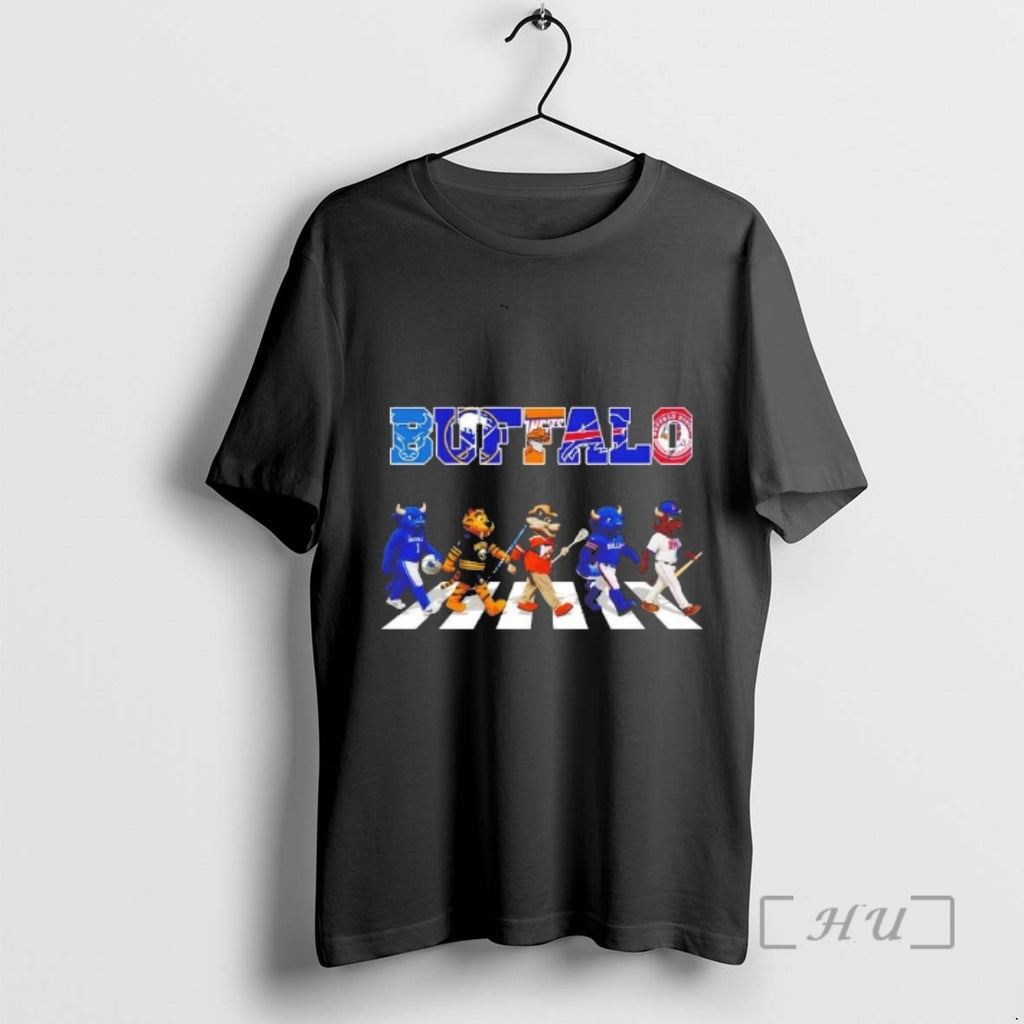 Officials Buffalo Bulls Buffalo Sabres Buffalo Bandits Buffalo Bisons Mascot Road Premium T Shirts Sweater