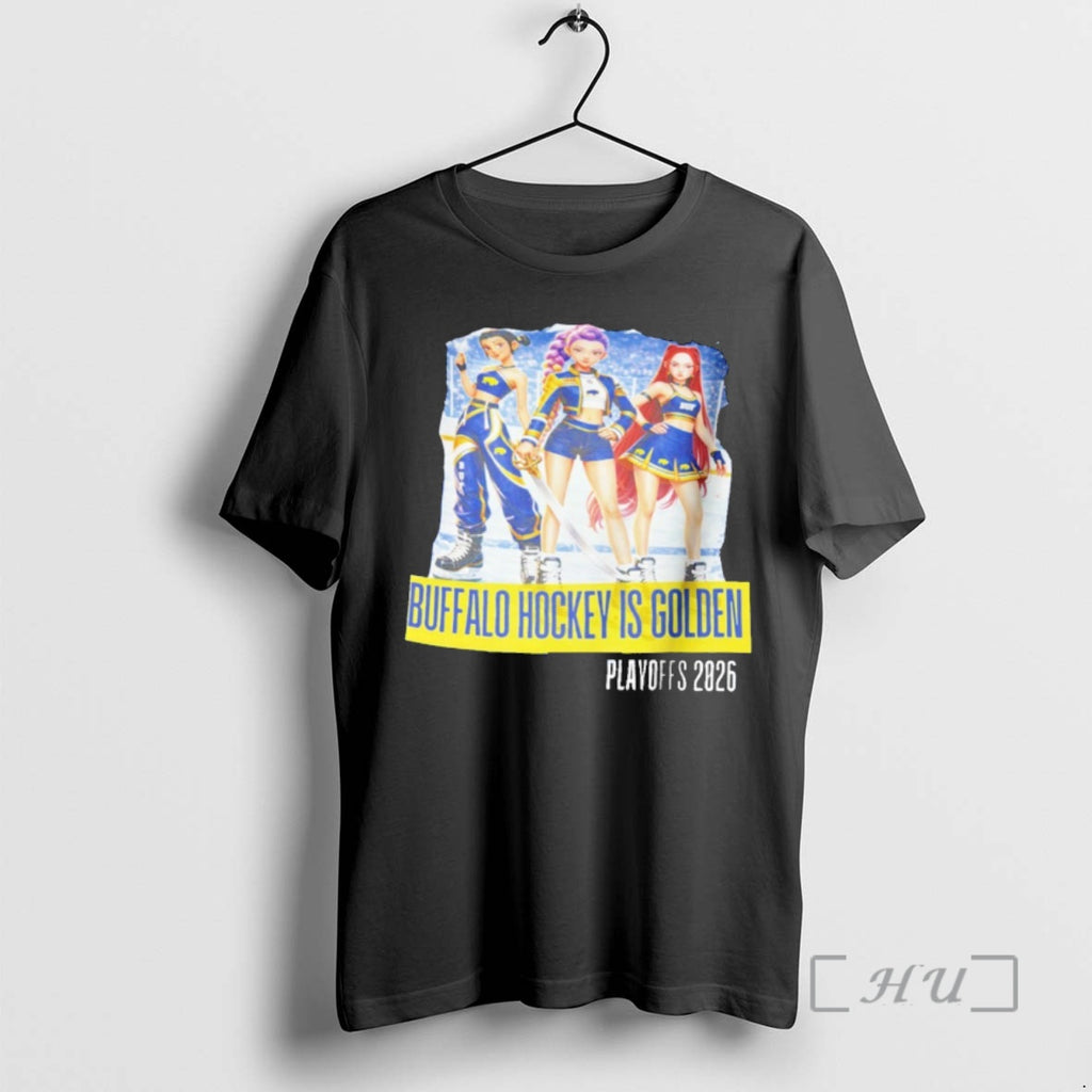 Officials Buffalo Sabres Kpop Demon Hunter Buffalo Hockey Is Golden Playoffs 2026 Premium T Shirts
