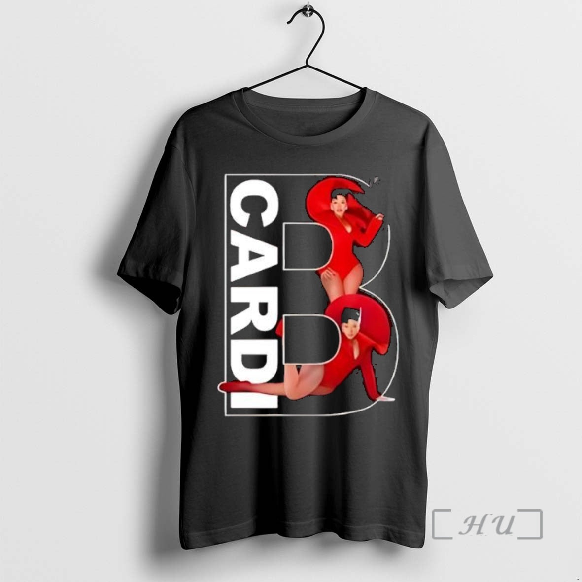 Officials Cardi B Red Outfit Graphic Letter B Design Fashion