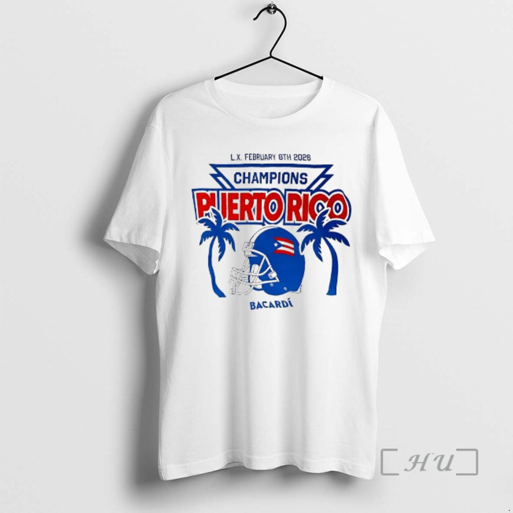 Officials Champions Puerto Rico February 8th 2026 Football Helmet Bacardi