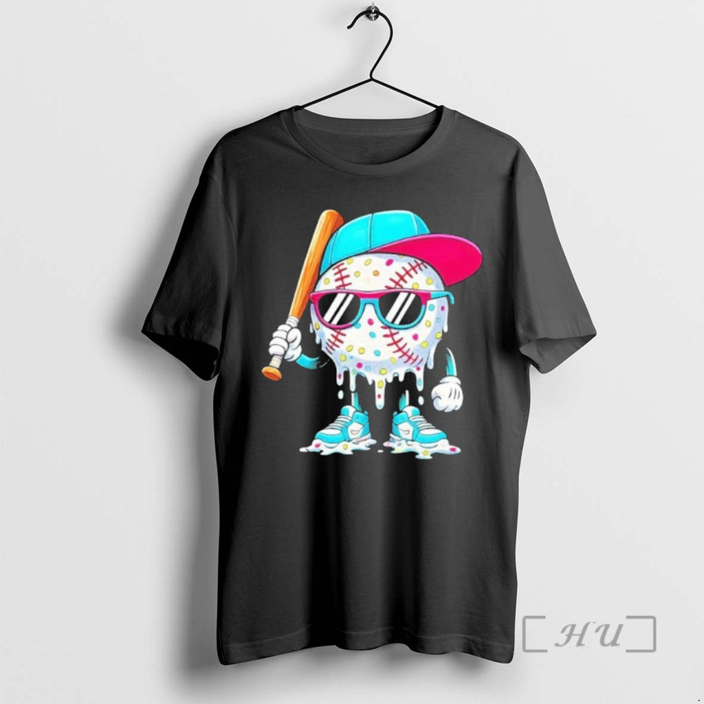 Officials Cool Baseball Life Style Ice Cream Melting Drip Graphic
