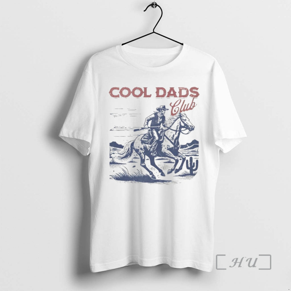 Officials Cool Dads Club Cowboy Riding Horse In Desert