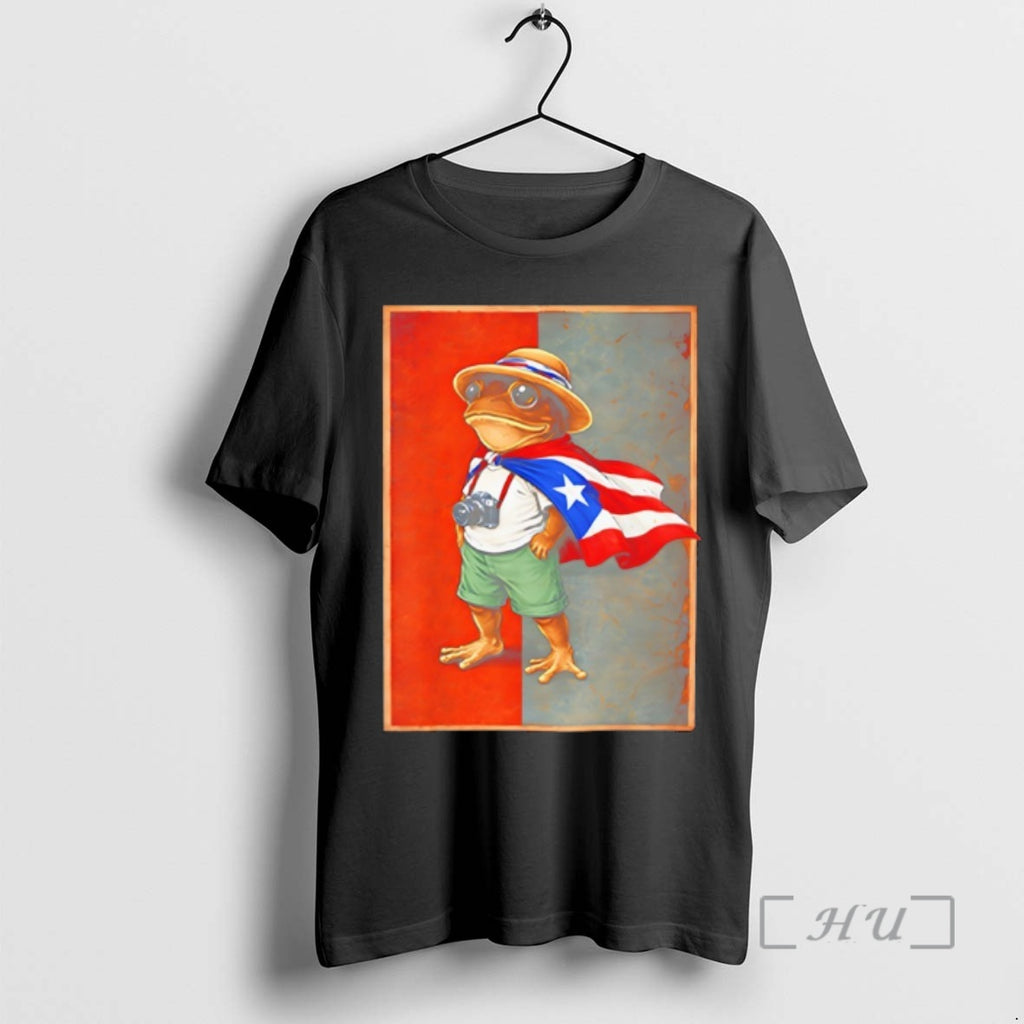 Officials Coqui Frog Puerto Rico Flag Puerto Rican Taino Boricua Funny Premium T Shirts Sweater