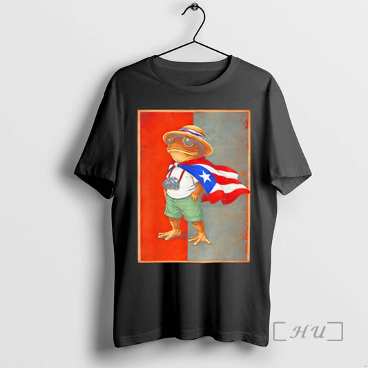 Officials Coqui Frog Puerto Rico Flag Puerto Rican Taino Boricua Funny Premium T Shirts Sweater