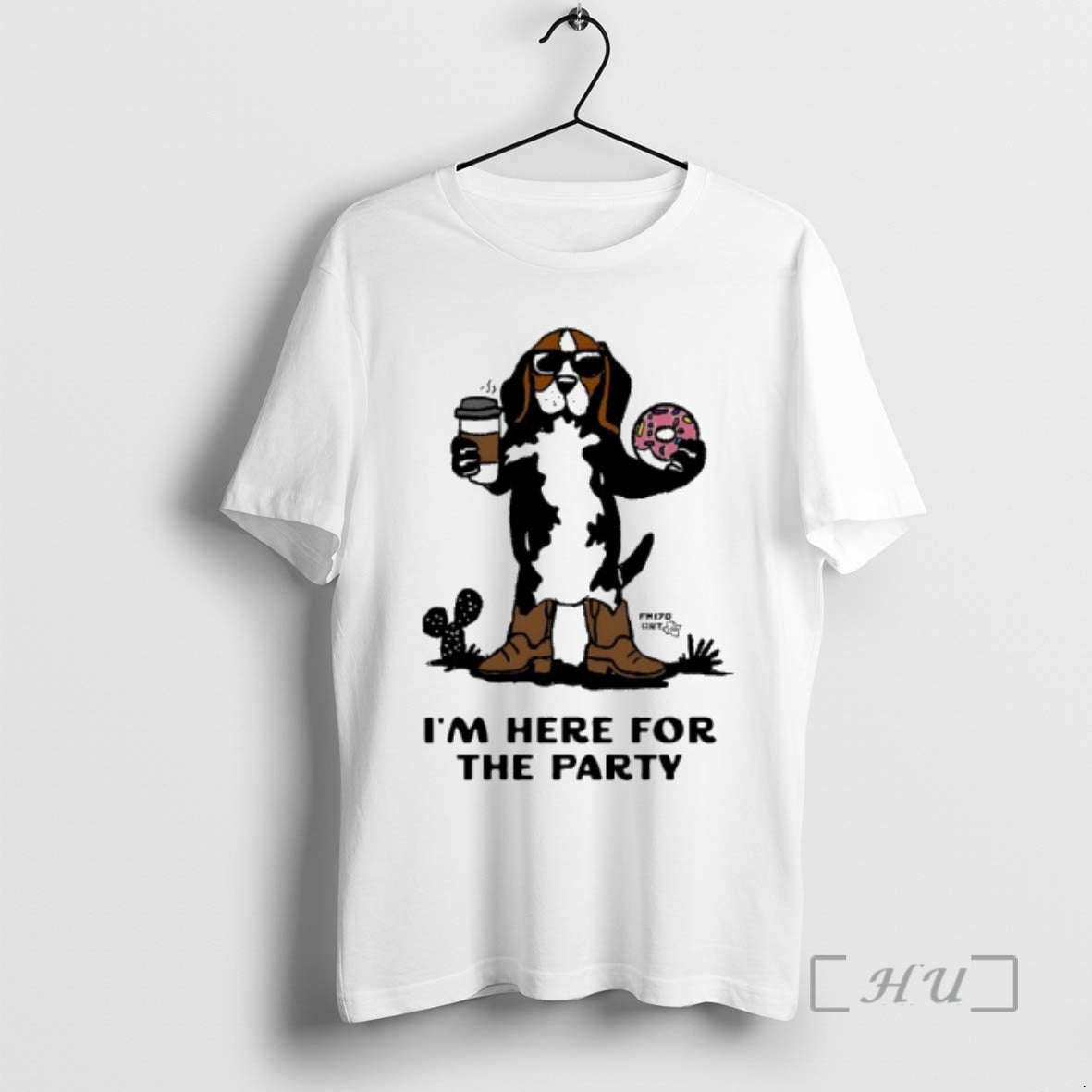 Officials Cz1mvljs Beagle Dog Cowboy Boots Im Here For The Party Premium T Shirts Sweater