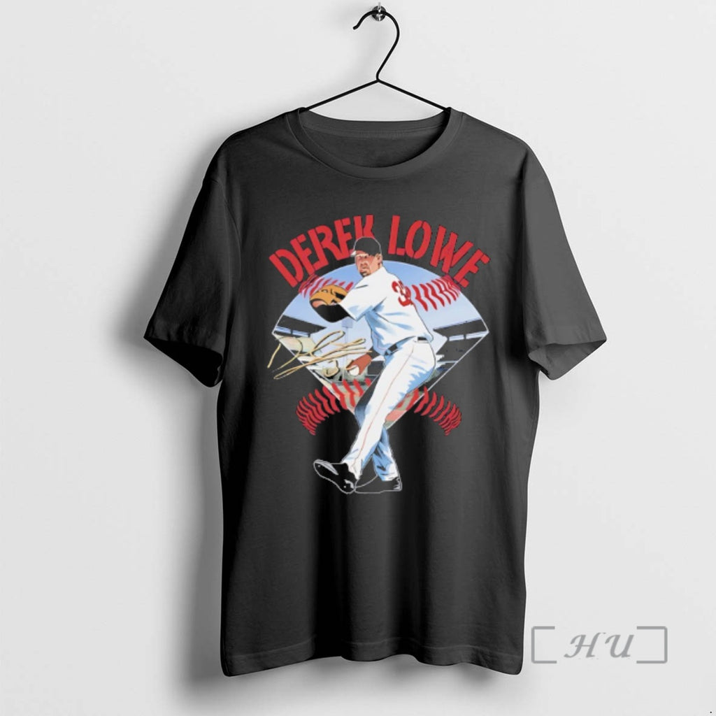 Officials Derek Lowe Boston Red Sox Field Signature