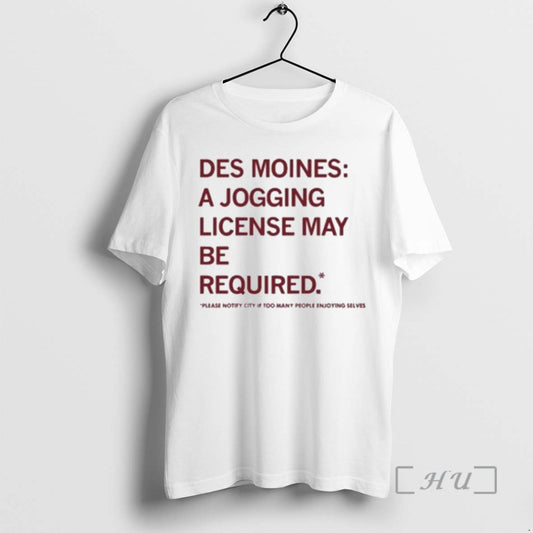 Officials Des Moines Jogging License May Be Required Tour 2026