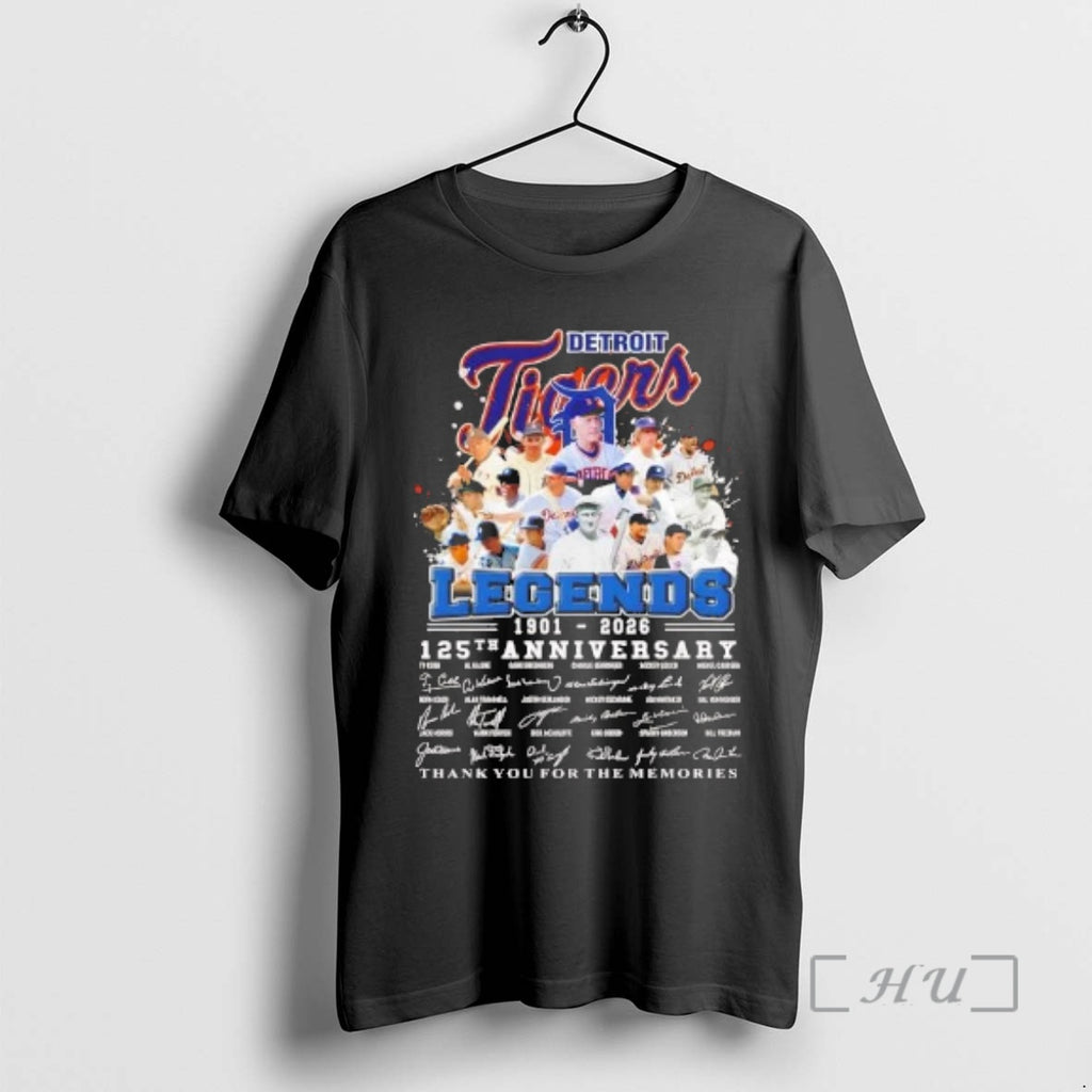 Officials Detroit Tigers Legends 1901 2026 125th Anniversary Signature