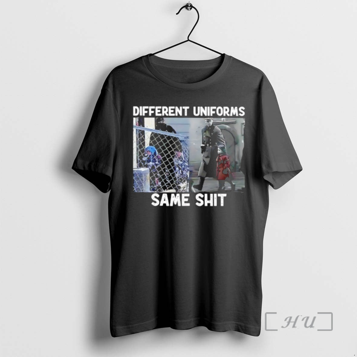 Officials Different Uniforms Same Shit Anti Fascism Ice Detain Child Graphic Premium T Shirts Sweater