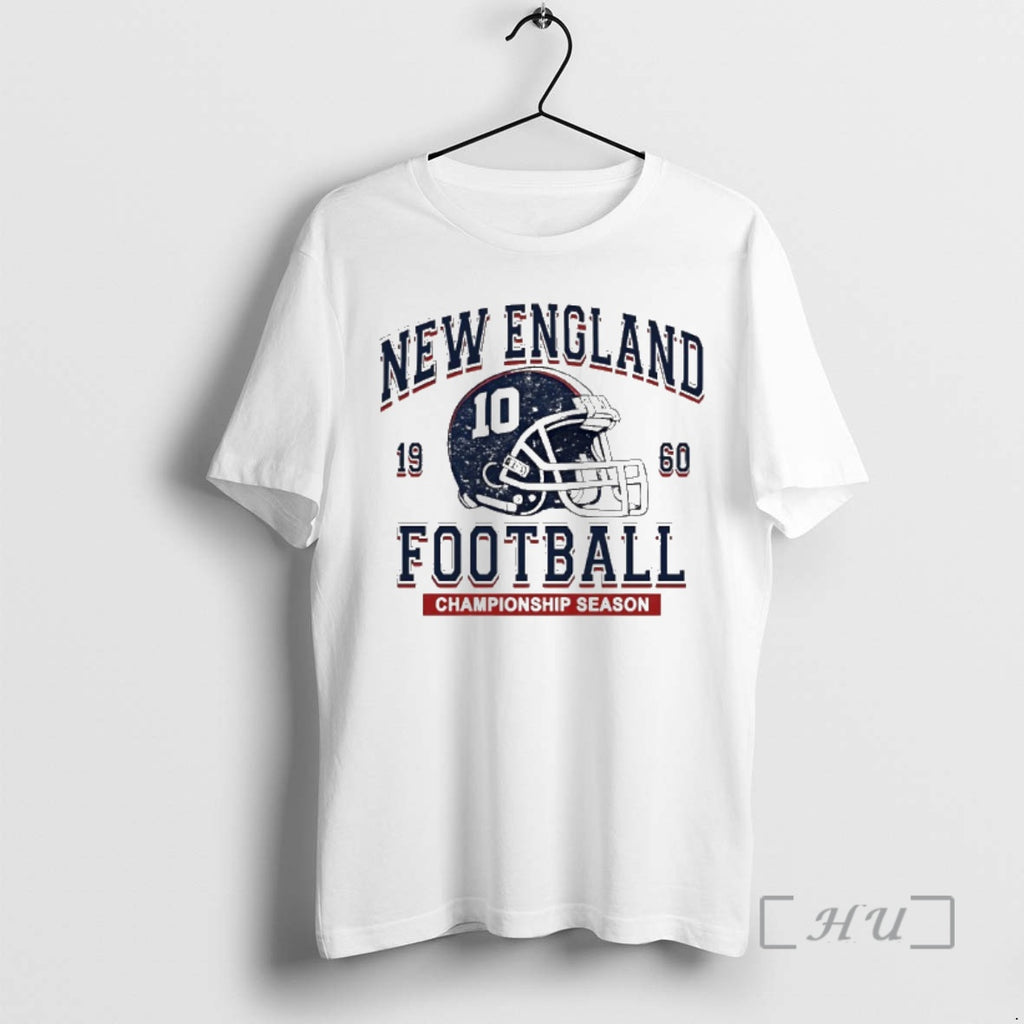 Officials Drake Maye New England 1960 Football Championship Season Helmet Vintage Premium T Shirts Sweater