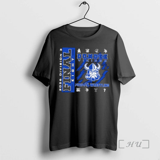 Officials Dundee Vikings 2026 Mhsaa Team Wrestling Final 8 Division 3 Premium T Shirts Sweater