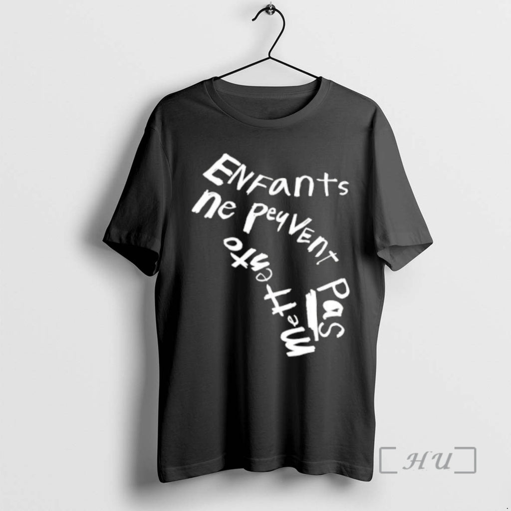 Officials Enfants Ne Peuvent Pas Mettre Pas French Text Design