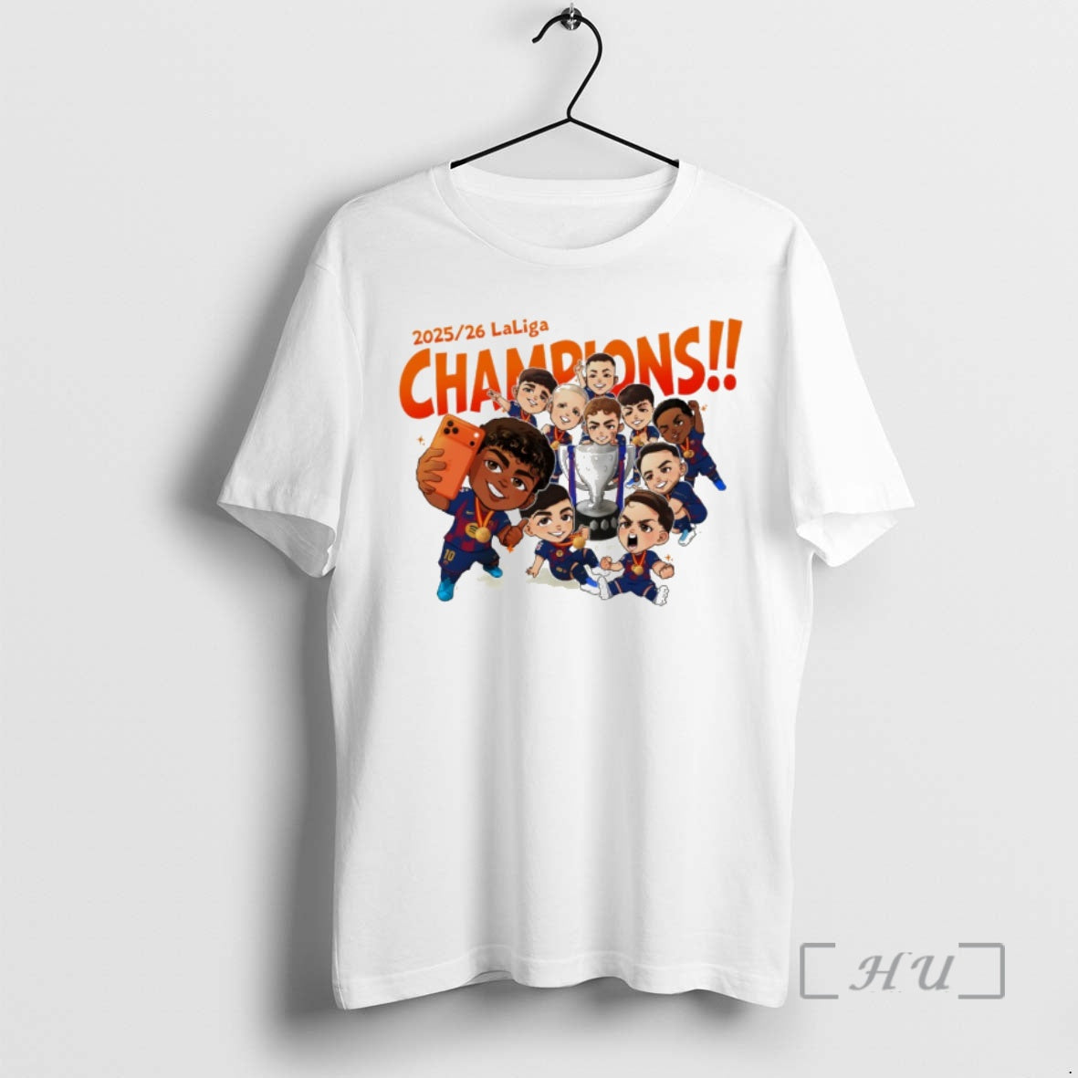 Officials Fc Barcelona Chibi Cartoon 2025 2026 Champions