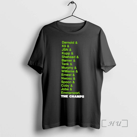 Officials Funny Darnold K9 Jsn Kupp Shaheed List Of Football Player Names Premium T Shirts