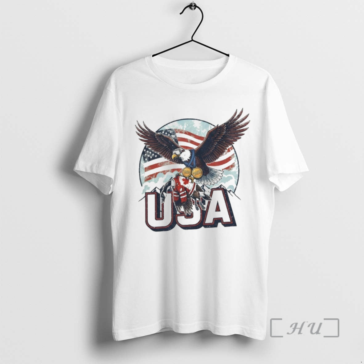 Officials Funny Usa Ice Hockey Eagle Champions 2026 Olympic