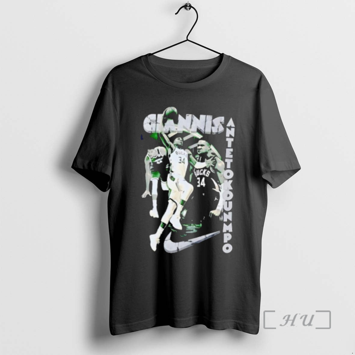 Officials Giannis Antetokounmpo Milwaukee Bucks 34 Basketball Action Pose