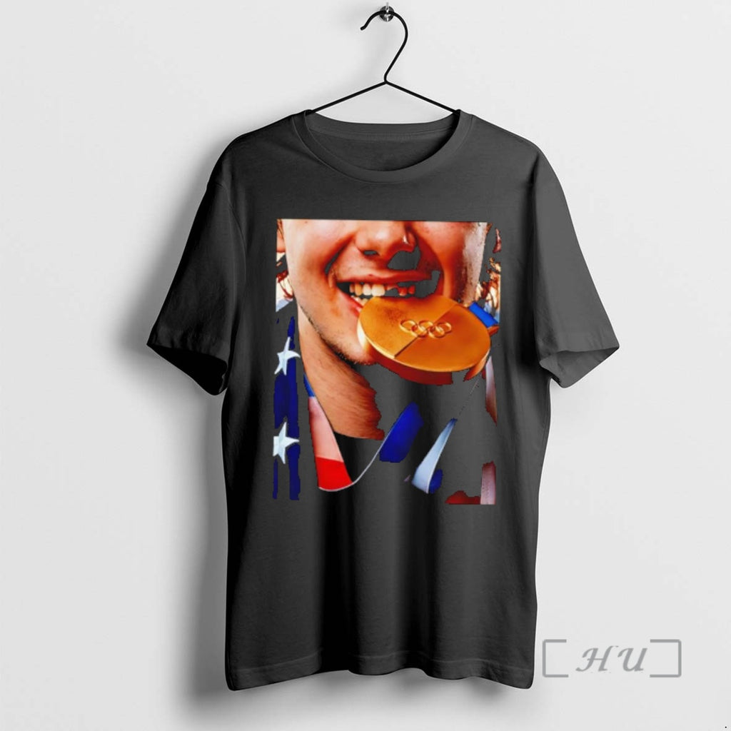 Officials Gold Medal Olympic Champion Biting Winner Reward
