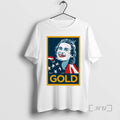 Officials Gold Olympic Swimmer Usa Flag Patriot Shepard Fairey