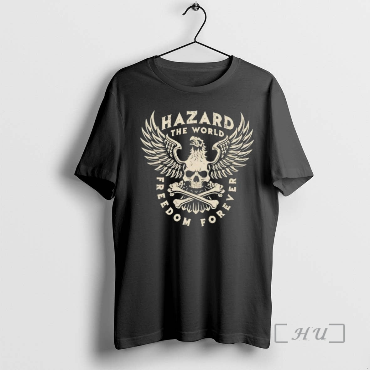 Officials Hazard The World Eagle Skull Crossbones Freedom Forever