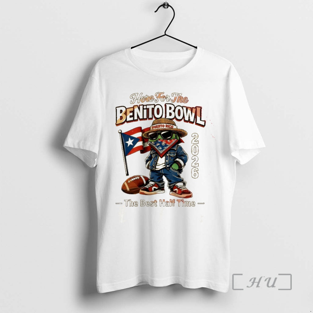 Officials Here For The Benito Bowl 2026 Puerto Rico Football Mascot Premium T Shirts Sweater