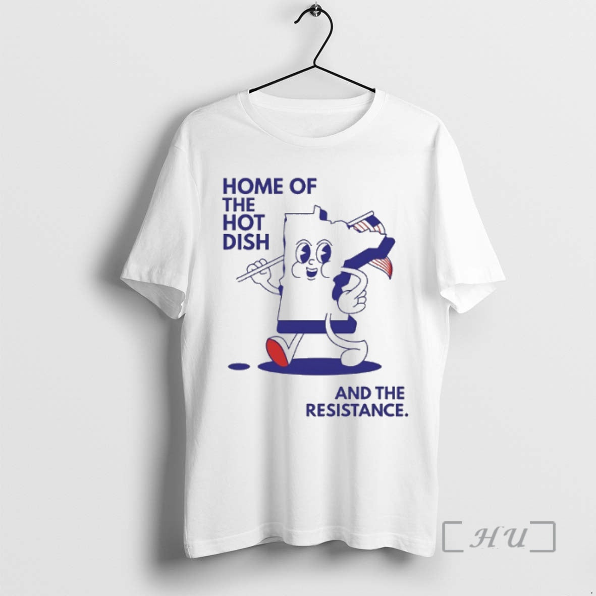 Officials Home Of The Hot Dish And The Resistance Minnesota Map Premium T Shirts Sweater