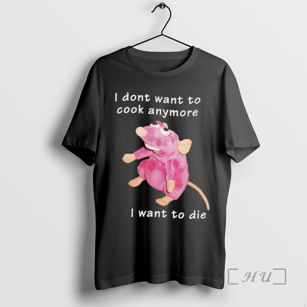 Officials I Dont Want To Cook Anymore I Want To Die Rat Premium T Shirts