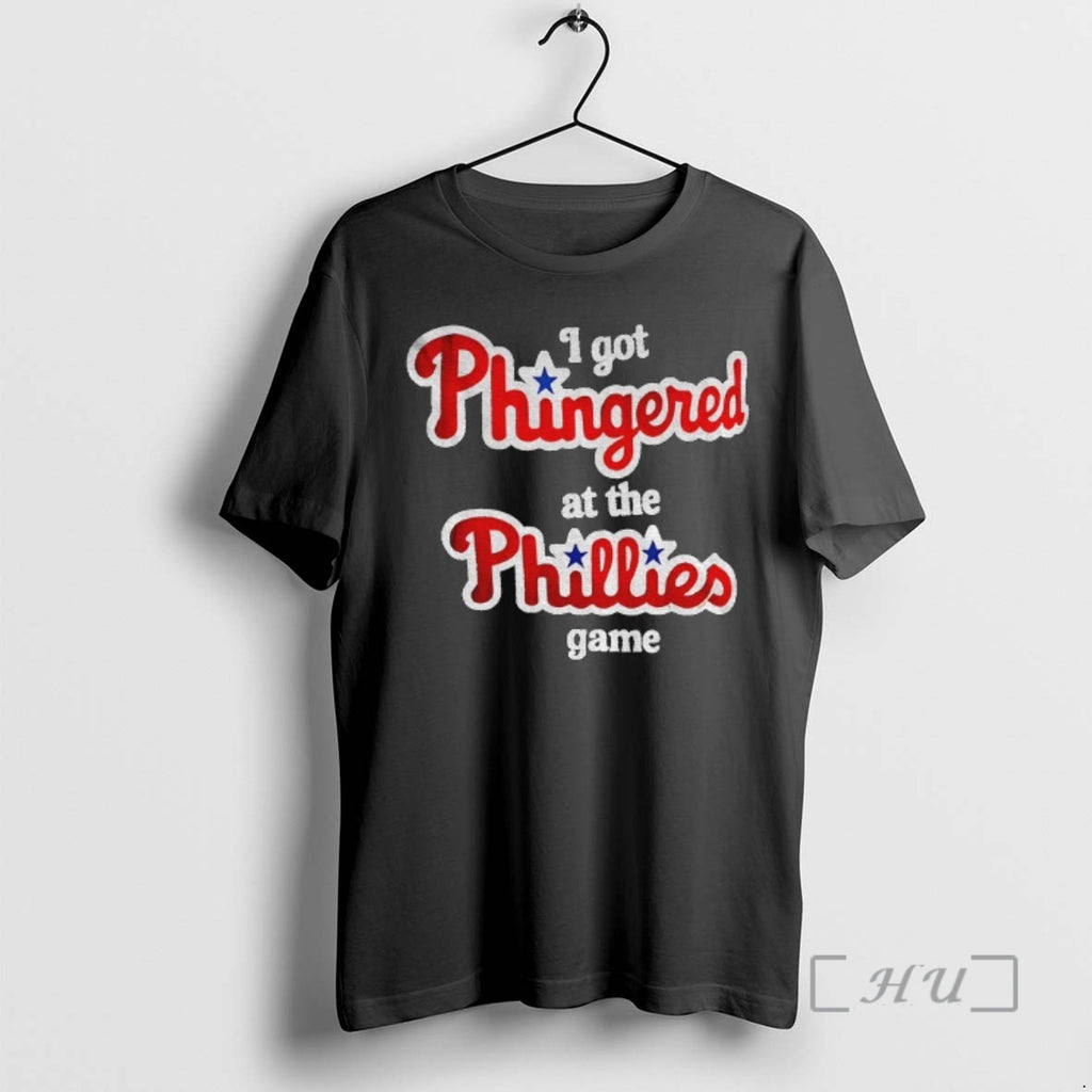Officials I Got Fingered At The Phillies Game Philadelphia Phillies Baseball Premium T Shirts Sweater