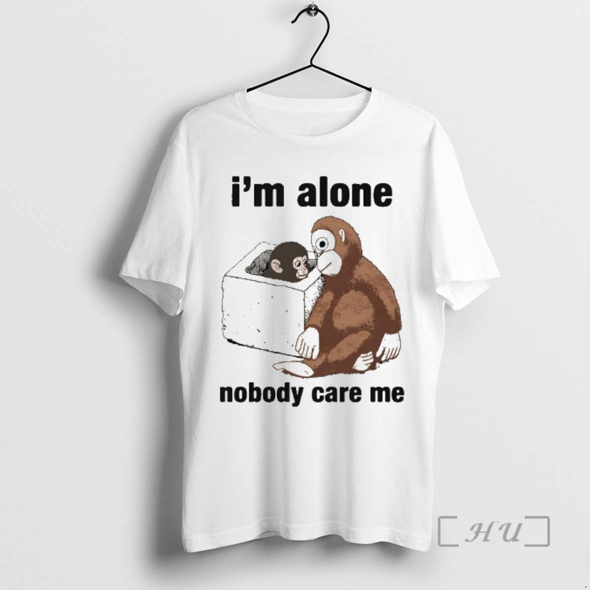 Officials Im Alone Nobody Care Me Monkey Concrete Box
