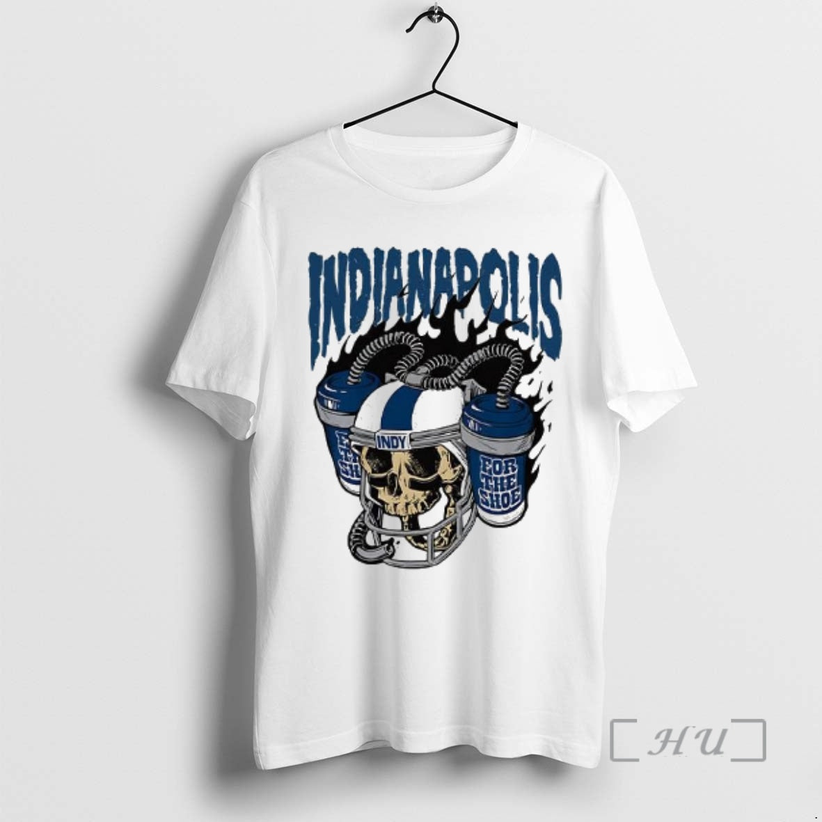 Officials Indianapolis Colts Horseshoe Skull Beer Helmet Woman